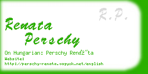 renata perschy business card